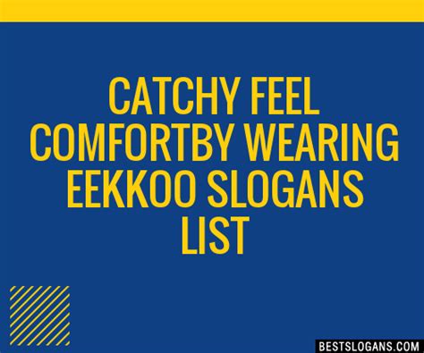 feel the comfort tagline|100+ Catchy Feel The Comfort Slogans 2024.